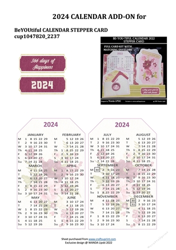 2024 ADD-ON FOR BeYOUtiful STEPPER CALENDAR
