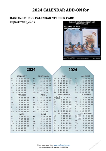 2024 ADD-ON FOR DARLING DUCKS STEPPER CALENDAR