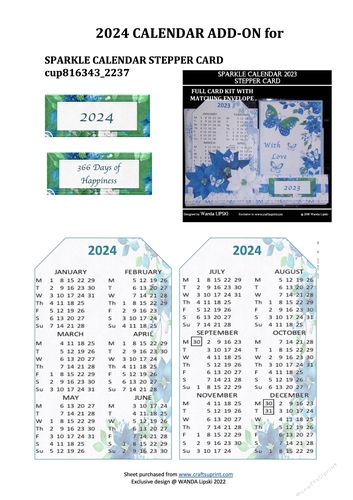 2024 ADD-ON FOR SPARKLE STEPPER CALENDAR