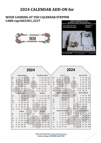 2024 ADD-ON FOR WOOF LOOKING AT YOU STEPPER CALENDAR