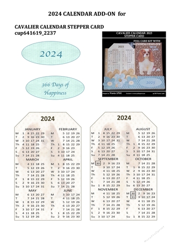 2024 ADD-ON FOR CAVALIER STEPPER CALENDAR