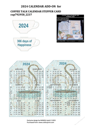 2024 ADD-ON FOR COFFEE TALK STEPPER CALENDAR