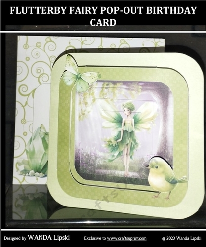 FLUTTERBY FAIRY POP-OUT BIRTHDAY CARD