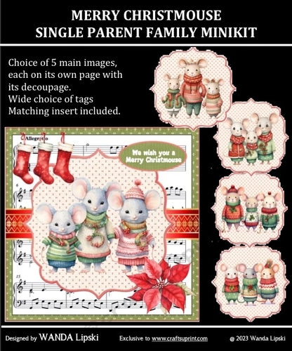 MERRY CHRISTMOUSE SINGLE PARENT FAMILY MINIKIT