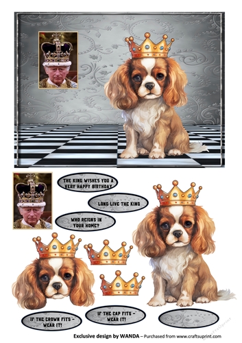 IF THE CROWN FITS ROYAL CARD FRONT