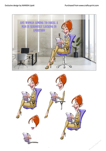 THE AMBITIOUS SECRETARY MOTIVATIONAL  CARD FRONT