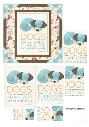 PAWSITIVE DOGS 5 ALL OCCASIONS PYRAMID TOPPER 