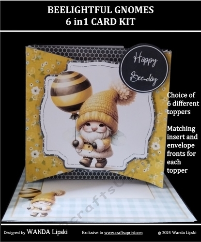 BEELIGHTFUL GNOMES 6 in 1 BIRTHDAY/ANY OCCASION CARD KIT