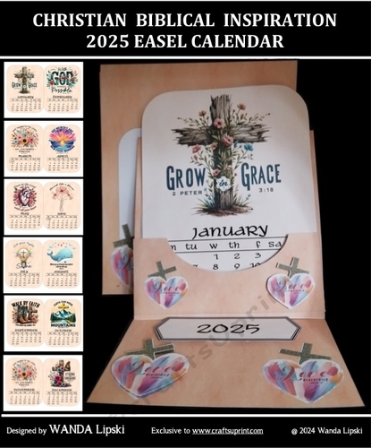 CHRISTIAN BIBLICAL INSPIRATION 2025 EASEL CALENDAR