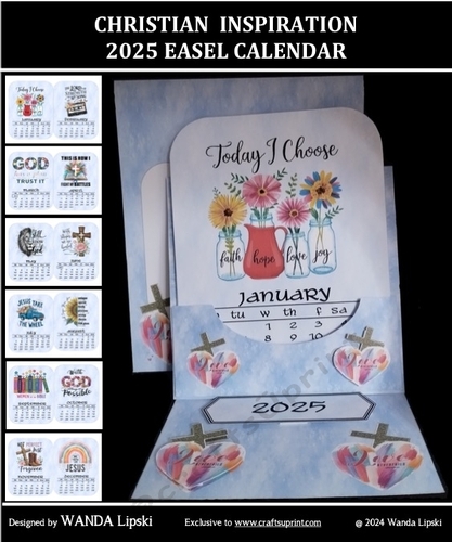 CHRISTIAN INSPIRATION 2025 EASEL CALENDAR