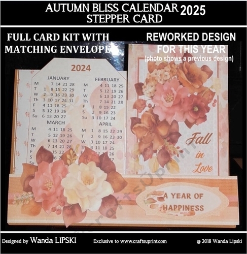 2025 AUTUMN BLISS CALENDAR STEPPER CARD KIT