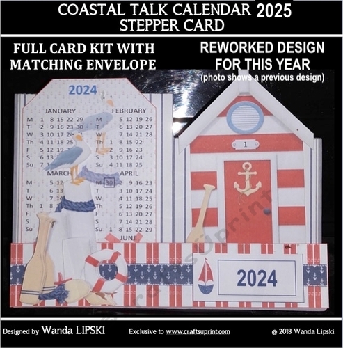 2025 COASTAL TALK STEPPER CALENDAR KIT