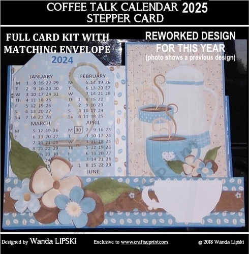 2025 COFFEE TALK NAME STEPPER CALENDAR KIT