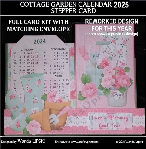 2025 COTTAGE GARDEN STEPPER CALENDAR KIT