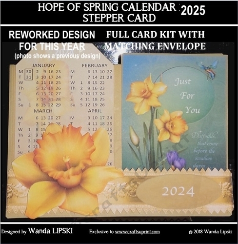 2025  HOPE OF SPRING CALENDAR STEPPER CARD