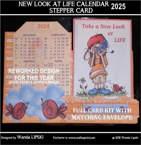 2025 NEW LOOK AT LIFE CALENDAR STEPPER CARD