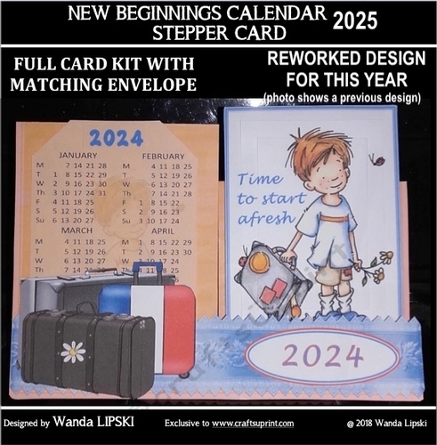 2025 NEW BEGINNINGS CALENDAR STEPPER CARD