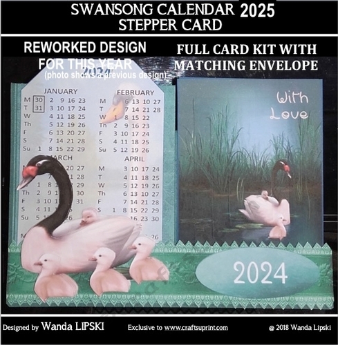 2025 SWANSONG CALENDAR STEPPER CARD