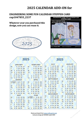 2025 ADD-ON FOR ENGINEERING SOME FUN STEPPER CALENDAR CARD