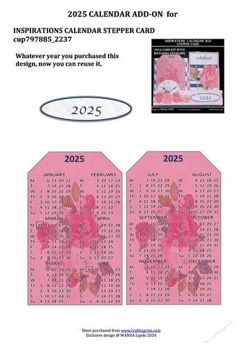 2025 ADD-ON FOR INSPIRATIONS STEPPER CALENDAR CARD