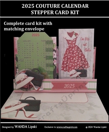2025 COUTURE CALENDAR STEPPER CARD KIT