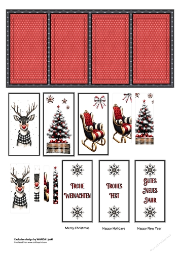 PLAID CHRISTMAS WISHES - IN FRENCH