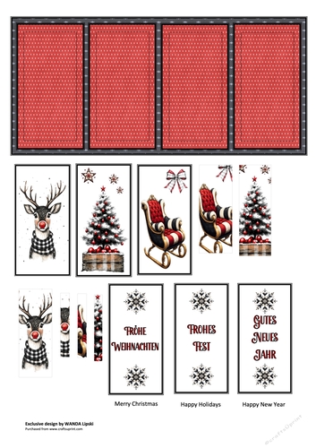 PLAID CHRISTMAS WISHES - IN GERMAN