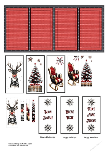 PLAID CHRISTMAS WISHES - IN ITALIAN