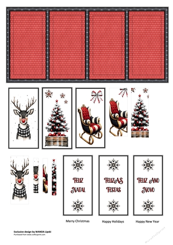 PLAID CHRISTMAS WISHES - IN PORTUGESE