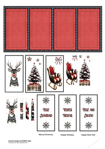 PLAID CHRISTMAS WISHES - IN SPANISH