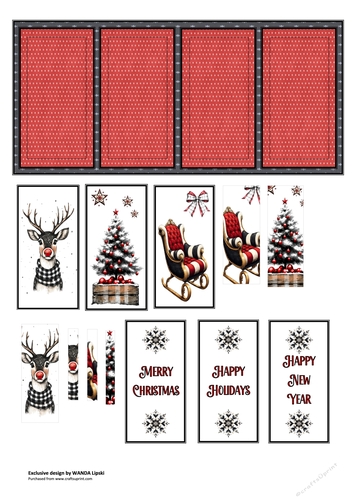 PLAID CHRISTMAS WISHES - IN ENGLISH