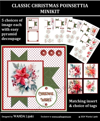 CLASSIC CHRISTMAS POINSETTIA MINIKIT