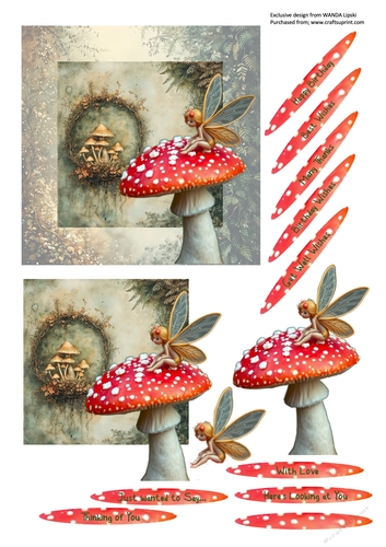 HERES LOOKING AT YOU WOODLAND FAIRY ALL OCCASIONS CARD FRONT