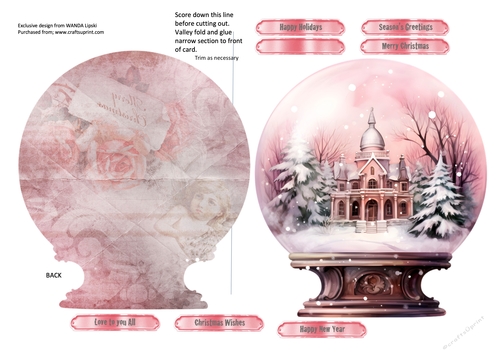 PALACE IN THE SNOW CHRISTMAS SNOWGLOBE