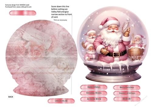 SANTA AND HIS CLONES CHRISTMAS SNOWGLOBE