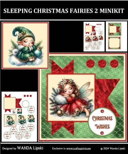 SLEEPING CHRISTMAS FAIRIES 2 MINIKIT