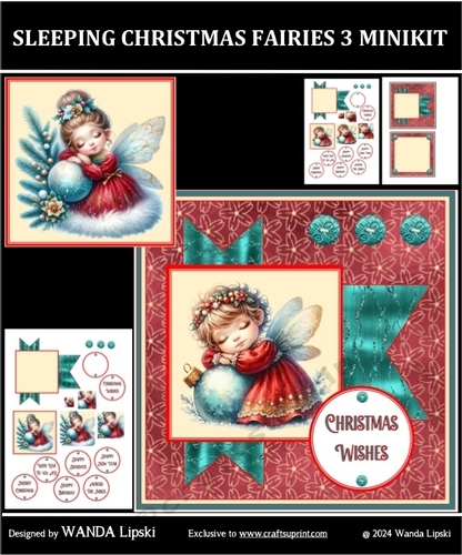 SLEEPING CHRISTMAS FAIRIES 3 MINIKIT