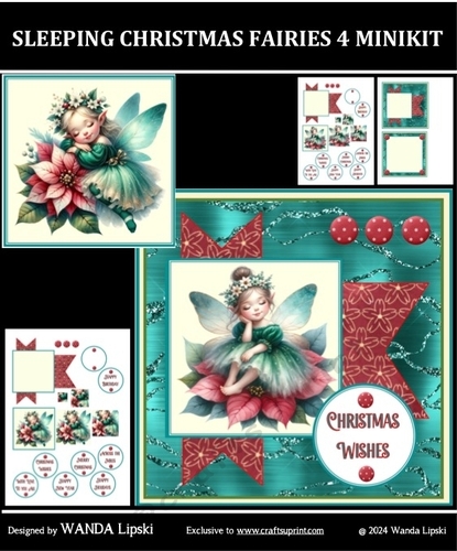SLEEPING CHRISTMAS FAIRIES 4 MINIKIT