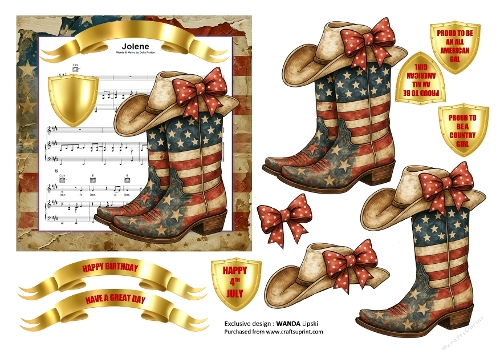 PROUD TO BE...BIRTHDAY/4TH JULY CARD FRONT