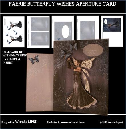 Faerie Butterfly Kisses Aperture Card