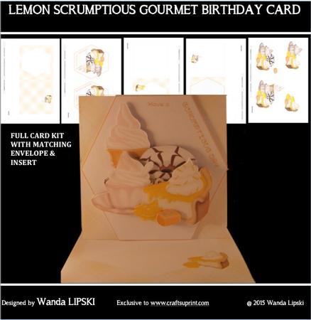 Lemon Scrumptious Gourmet Birthday Card