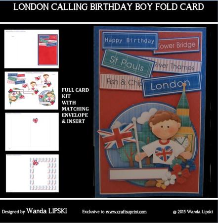 London Calling All Boys Birthday Card