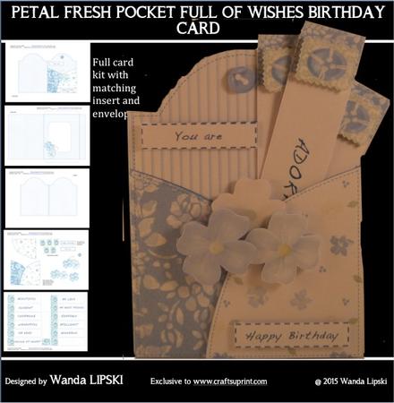 Petal Fresh Pocket Full of Wishes Birthday Card