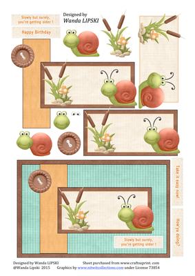 Nitwit Pond Snail Card Front