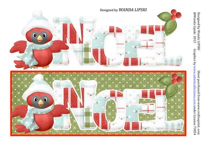 Season's Tweetings Noel Large Dl Topper 1