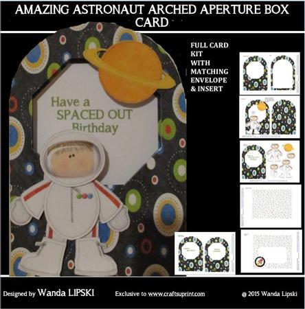 Amazing Astronaut Arched Aperture Box Card