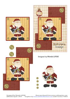 Homespun Holidays 1 Christmas Card Front