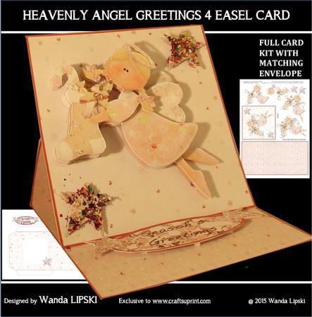 Heavenly Angel Greetings 4 Christmas Easel Card