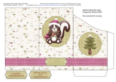 Woodland Wishes 2 Money Envelope Card