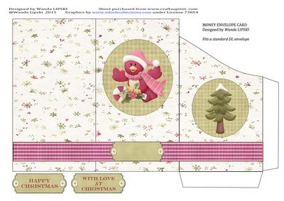 Woodland Wishes 3 Money Envelope Card